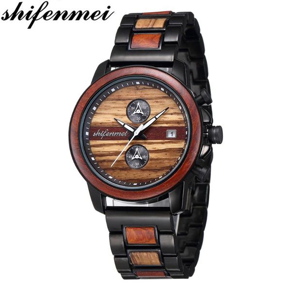 wristwatches shifenmei wood watch mens watches sports chronograph quartz men military clock wooden wristwatch male, Slivery;brown
wristwatches shifenmei wood watch mens watches sports chronograph quartz men military clock wooden wristwatch male, Slivery;brown