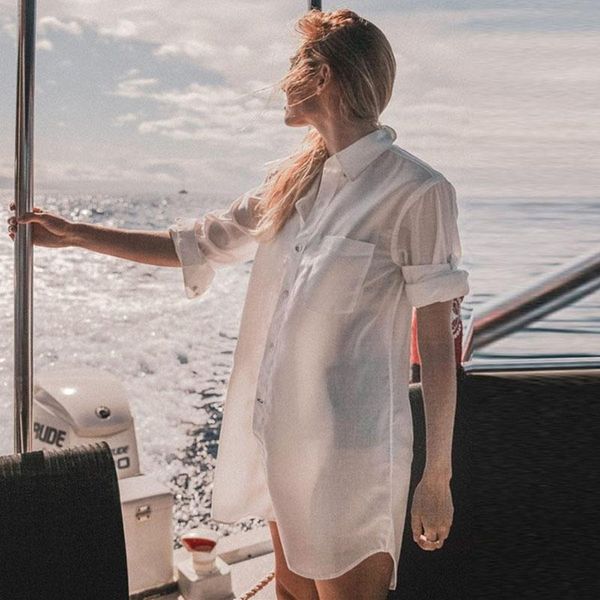 women's swimwear beach cover ups shirt cotton long sleeve kaftan tunics robe de plage beachwear sarong cover-ups women pocket bikini up, White;black
women's swimwear beach cover ups shirt cotton long sleeve kaftan tunics robe de plage beachwear sarong cover-ups women pocket bikini up, White;black