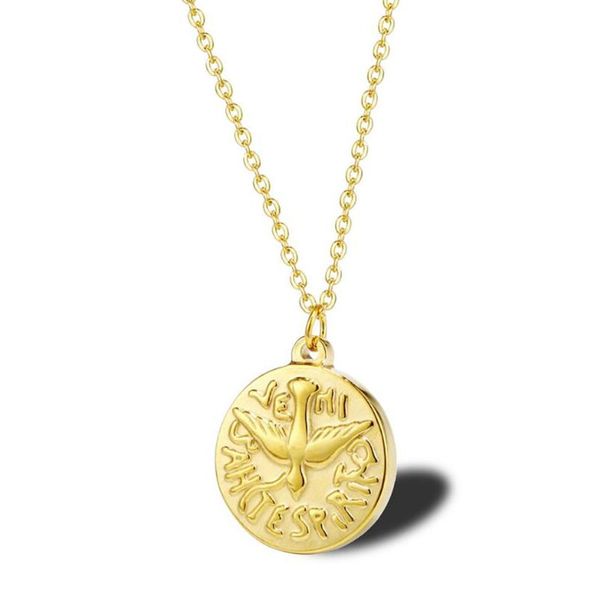 chains stainless steel delicate gold dove of peace coin disc tag pendant necklace round jewelry for him, Silver
chains stainless steel delicate gold dove of peace coin disc tag pendant necklace round jewelry for him, Silver