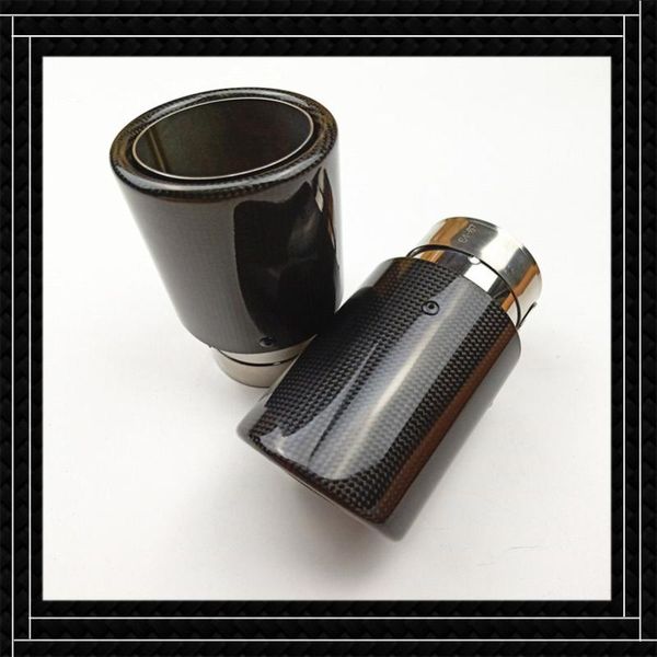 1 piece crimping glossy black carbon fiber exhaust pipe fit for all cars stainless steel car accessories muffler tailpipe
1 piece crimping glossy black carbon fiber exhaust pipe fit for all cars stainless steel car accessories muffler tailpipe