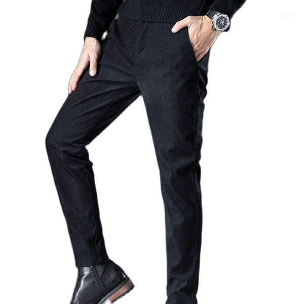 men's pants menpants autumn/winter corduroy trousers straight tube casual + solid color zipper door three large size, Black
men's pants menpants autumn/winter corduroy trousers straight tube casual + solid color zipper door three large size, Black