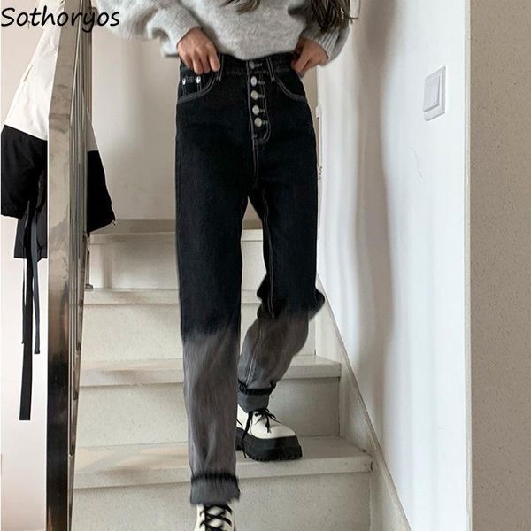 women's jeans gradient color 3xl women panelled design high-waist straight loose korean style spring all-match harajuku streetwear chic, Blue
women's jeans gradient color 3xl women panelled design high-waist straight loose korean style spring all-match harajuku streetwear chic, Blue
