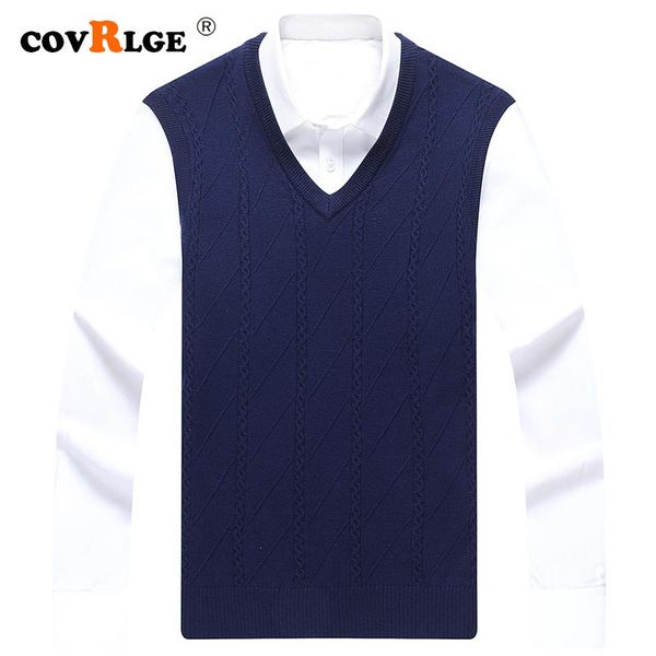 men's vests covrlge men sweater vest 2021 fashion brand for mens pullovers slim knitwear autumn casual clothing male mzb001, Black;white
men's vests covrlge men sweater vest 2021 fashion brand for mens pullovers slim knitwear autumn casual clothing male mzb001, Black;white