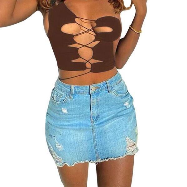 women's tanks & camis women one shoulder tank hollow out criss cross lace-up front vest 50ld, White
women's tanks & camis women one shoulder tank hollow out criss cross lace-up front vest 50ld, White