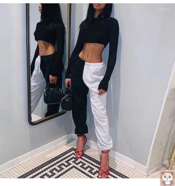 spring and summer loose thin baggy pants trendy black white contrast color high waist casual for women women's & capris
spring and summer loose thin baggy pants trendy black white contrast color high waist casual for women women's & capris