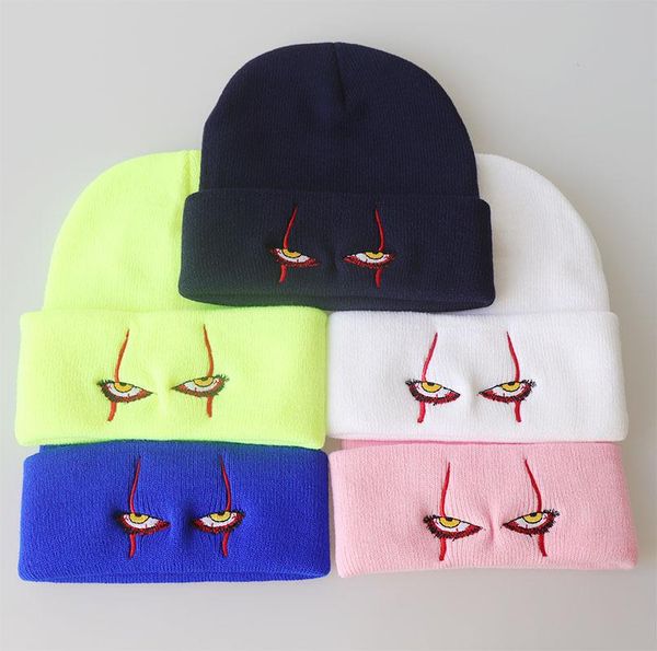 beanies fashion embroidered woolen hat scary clown eyes knitted warm hedging hip-hop halloween
beanies fashion embroidered woolen hat scary clown eyes knitted warm hedging hip-hop halloween