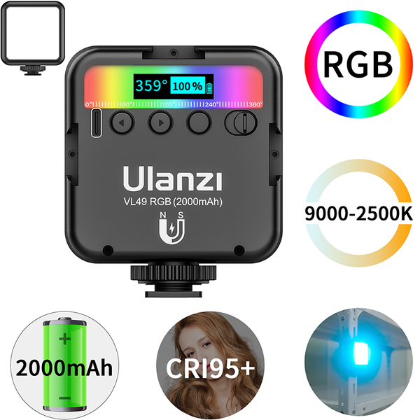 ulanzi vl49 mini rgb video light lighting for pgraphy 2000mah rgb led video camera light vlog fill lamp live tiktok
ulanzi vl49 mini rgb video light lighting for pgraphy 2000mah rgb led video camera light vlog fill lamp live tiktok