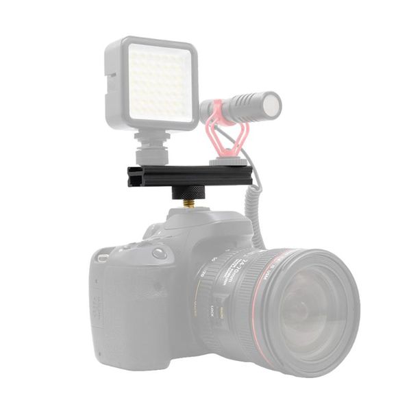 camera cold shoe extension rail bracket bar carrying handheld camera elements on-camera video light microphone
camera cold shoe extension rail bracket bar carrying handheld camera elements on-camera video light microphone