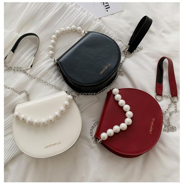 evening bags mini bag women's spring and summer pearl messenger western style one-shoulder chain saddle tote for women
evening bags mini bag women's spring and summer pearl messenger western style one-shoulder chain saddle tote for women