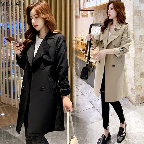 women's trench coats windshield long-term small koreanversion of loose net red suit collar temperament coat spring and autumn, Tan;black
women's trench coats windshield long-term small koreanversion of loose net red suit collar temperament coat spring and autumn, Tan;black