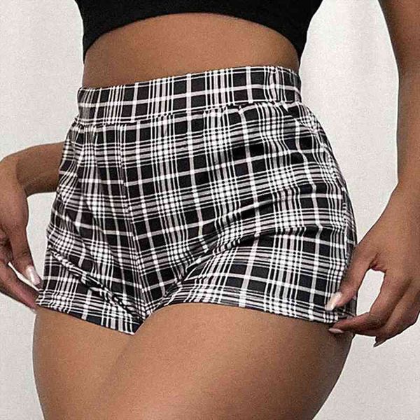 high waist lattice print sports women short summer fashion casual plaid running for female fitness jogging sweatshorts, White;black
high waist lattice print sports women short summer fashion casual plaid running for female fitness jogging sweatshorts, White;black