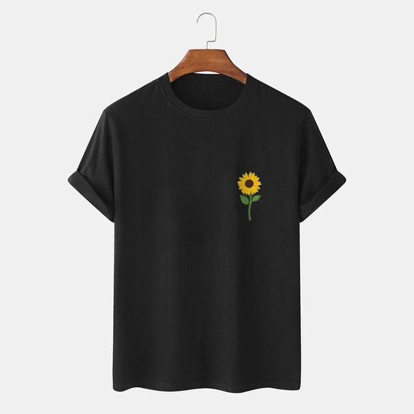 men's t-shirts sunflower print fashion round neck for men casual 2021 summer short sleeve tee male plus size pullovers streetwear, White;black
men's t-shirts sunflower print fashion round neck for men casual 2021 summer short sleeve tee male plus size pullovers streetwear, White;black