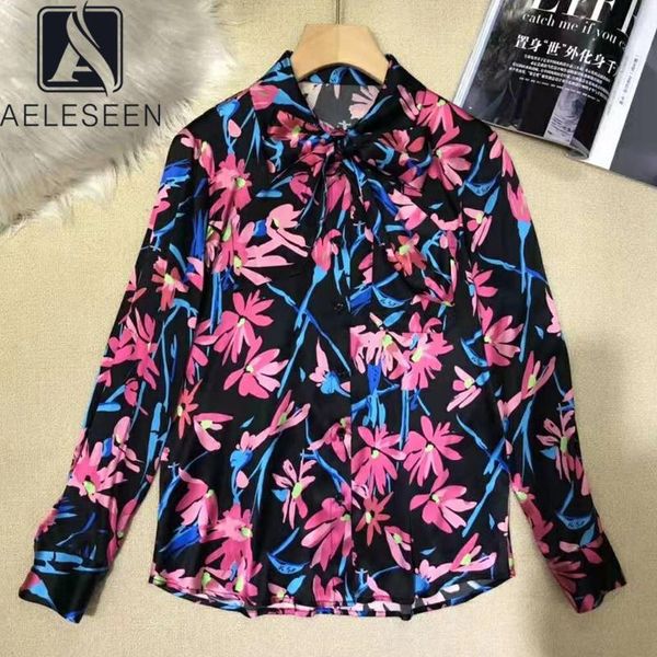 women's blouses & shirts aeleseen runway fashion 100% silk shirt 2021 spring summer bow collar red flower print elegant office ladies b, White
women's blouses & shirts aeleseen runway fashion 100% silk shirt 2021 spring summer bow collar red flower print elegant office ladies b, White