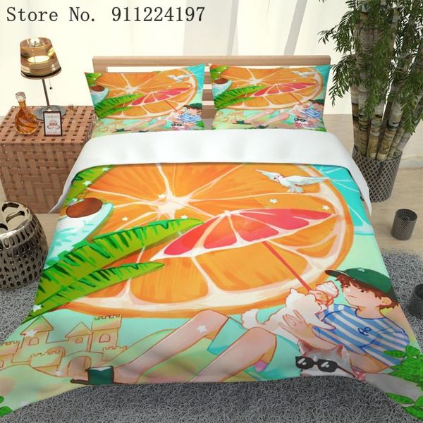 2/3pcs orange duvet cover set 3d printed summer soda comforter bedding sets single double king size bed linen home textile
2/3pcs orange duvet cover set 3d printed summer soda comforter bedding sets single double king size bed linen home textile