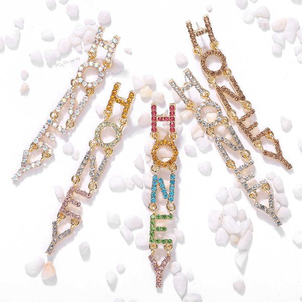 korean new tide diamond letter dangling women's fashion jewelry exquisite earrings accessories women, Silver
korean new tide diamond letter dangling women's fashion jewelry exquisite earrings accessories women, Silver