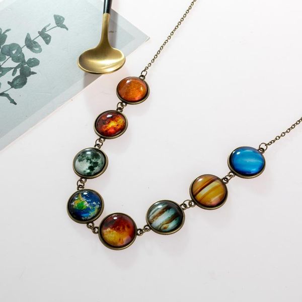 pendant necklaces europe and the united states cross-border creative star luminous necklace universe eight planets ornaments, Silver
pendant necklaces europe and the united states cross-border creative star luminous necklace universe eight planets ornaments, Silver