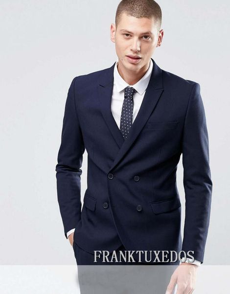 double breasted navy blue business suit groom tuxedos slim fit for men wedding 2 pcs blazer men's suits & blazers, White;black
double breasted navy blue business suit groom tuxedos slim fit for men wedding 2 pcs blazer men's suits & blazers, White;black