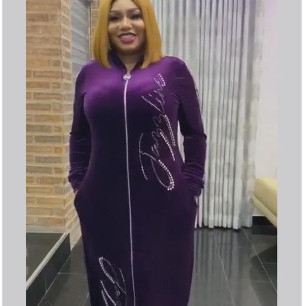 casual dresses african mom fashion dress stretch gold velvet fabric front and back sleeves drilling zipper dzcv, Black;gray
casual dresses african mom fashion dress stretch gold velvet fabric front and back sleeves drilling zipper dzcv, Black;gray