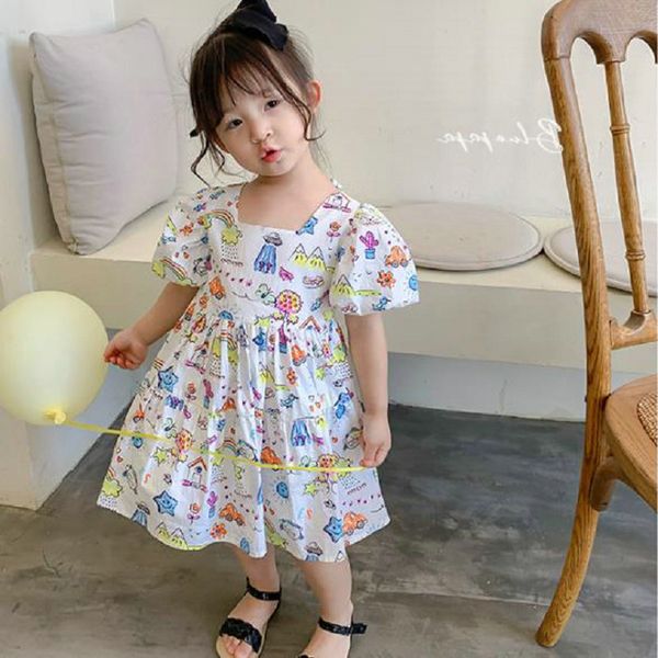 girl dress kids baby clothes 2022 printed spring summer toddler outwear school beach party uniform dresses cotton children cloth, Red;yellow
girl dress kids baby clothes 2022 printed spring summer toddler outwear school beach party uniform dresses cotton children cloth, Red;yellow