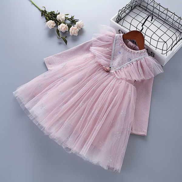 3-7 years girl clothes autumn fashion casual pink blue lace mesh kid children princess dresses 210615, Red;yellow
3-7 years girl clothes autumn fashion casual pink blue lace mesh kid children princess dresses 210615, Red;yellow
