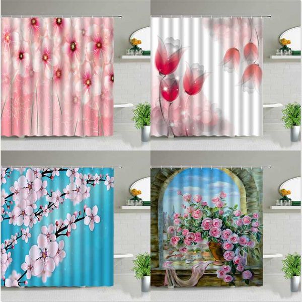 shower curtains beautiful pink flower flowers plant waterproof bath curtain set bathroom home decor polyester fabric with hooks
shower curtains beautiful pink flower flowers plant waterproof bath curtain set bathroom home decor polyester fabric with hooks