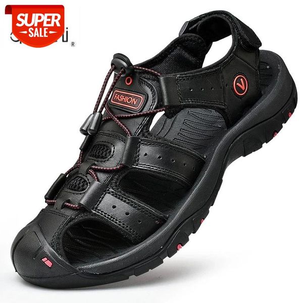 men shoes summer men sandals non-slip soft sandals comfortable shoes genuine leather outdoor zapatos de hombre #ul4e, Black
men shoes summer men sandals non-slip soft sandals comfortable shoes genuine leather outdoor zapatos de hombre #ul4e, Black