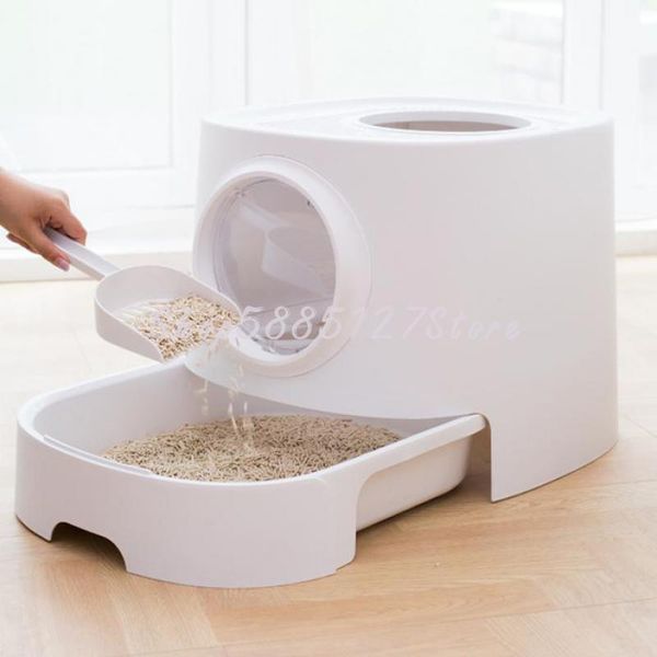 cat litter basin fully enclosed large anti splash cat toilet into drawer type excrement basin large deodorizing litt
cat litter basin fully enclosed large anti splash cat toilet into drawer type excrement basin large deodorizing litt