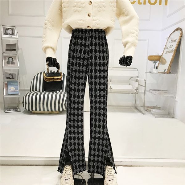 wide-legged warmth of spring women high waist loose and thin retro-chess retro-straight pants n4r1, Black;white
wide-legged warmth of spring women high waist loose and thin retro-chess retro-straight pants n4r1, Black;white