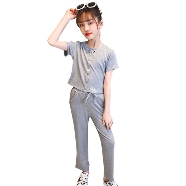 teen girls clothing solid tshirt + pants summer children clothes girl casual style children's 210528, White
teen girls clothing solid tshirt + pants summer children clothes girl casual style children's 210528, White
