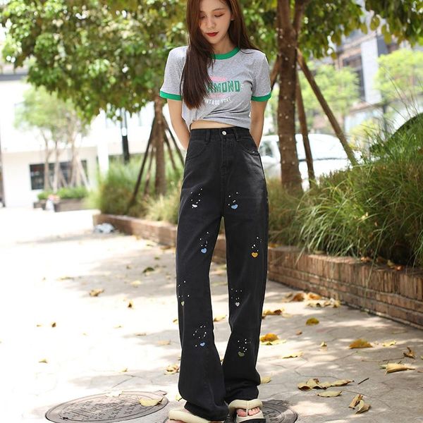 women's jeans varofi printed floor-length with wide legs y2k pants high waisted baggy leg cargo women, Blue
women's jeans varofi printed floor-length with wide legs y2k pants high waisted baggy leg cargo women, Blue