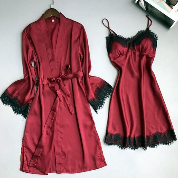 women's sleepwear wenyujh fashion summer mini kimono robe lady rayon bath gown yukata nightgown sleepshirts pijama mujer -xl, Black;red
women's sleepwear wenyujh fashion summer mini kimono robe lady rayon bath gown yukata nightgown sleepshirts pijama mujer -xl, Black;red