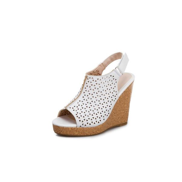 fashion wedges sandals women peep toe hollow out platforms sandals woman high wedged heels summer shoes for ladies large size 45, Black
fashion wedges sandals women peep toe hollow out platforms sandals woman high wedged heels summer shoes for ladies large size 45, Black