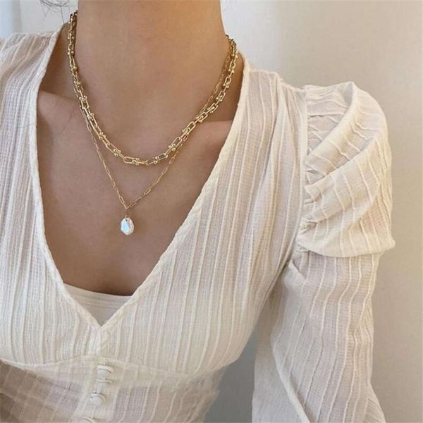 hbp fashion ins style baroque french multi-layer pearl necklace minority thick and thin metal clavicle chain female, Silver
hbp fashion ins style baroque french multi-layer pearl necklace minority thick and thin metal clavicle chain female, Silver
