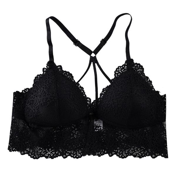 camisoles & tanks women lace wireless bras sling beauty back women's bra integrated backless fashion underwear, Black;white
camisoles & tanks women lace wireless bras sling beauty back women's bra integrated backless fashion underwear, Black;white