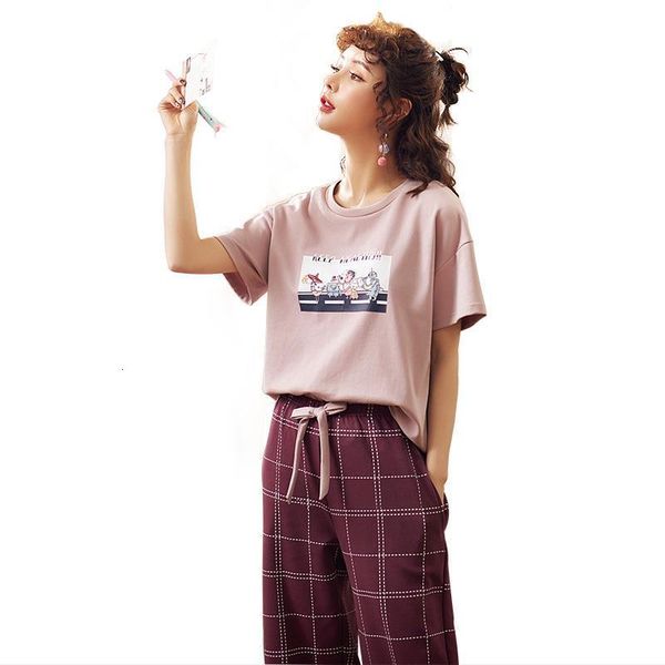 new arrival summer pyjamas women knitted cotton cartoon pajamas set short sleeve o-neck cute soft big size -xxl pijama mujer, Black;red
new arrival summer pyjamas women knitted cotton cartoon pajamas set short sleeve o-neck cute soft big size -xxl pijama mujer, Black;red