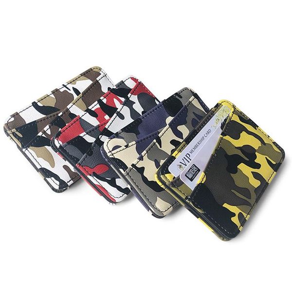 card holders pu leather camouflage coin purse mini zipper bag pocket slim money clip bank cash holder wallet, Brown;gray
card holders pu leather camouflage coin purse mini zipper bag pocket slim money clip bank cash holder wallet, Brown;gray