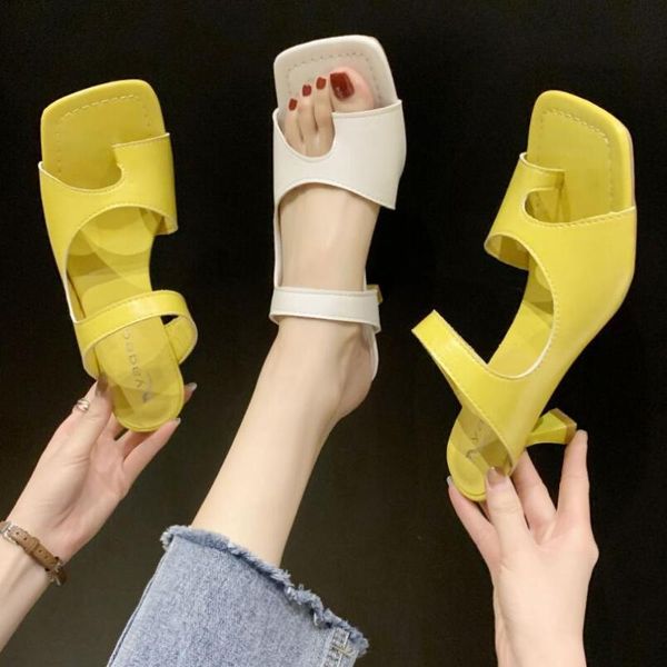 super new peep toe heels women sandals shoes slides shoes women high heels sandals fashion square toe high heel slippers, Black
super new peep toe heels women sandals shoes slides shoes women high heels sandals fashion square toe high heel slippers, Black