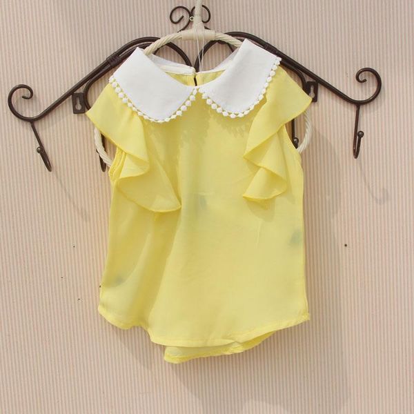 summer chiffon shirts for teenage girls fashion blouses baby girl 2021 candy color sleeveless children clothing 3-16 years, White;black
summer chiffon shirts for teenage girls fashion blouses baby girl 2021 candy color sleeveless children clothing 3-16 years, White;black