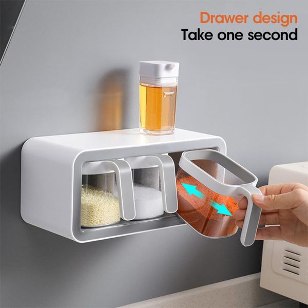 storage bottles & jars kitchen seasoning box with spoon wall mount spice rack salt shaker container jar set
storage bottles & jars kitchen seasoning box with spoon wall mount spice rack salt shaker container jar set