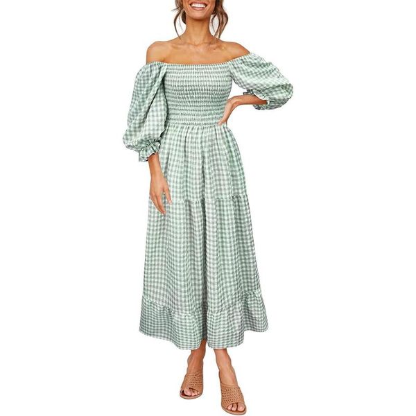 casual dresses 2021 women elegant franch fashion womens plaid printing round-neck short sleeves comfy dress ladies long dres, Black;gray
casual dresses 2021 women elegant franch fashion womens plaid printing round-neck short sleeves comfy dress ladies long dres, Black;gray