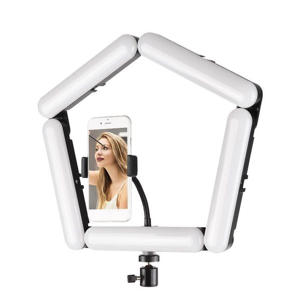 flash heads splicing 5-panel led light foldable lamp pography fill with 3 lighting modes brightness for selfie video recording 
flash heads splicing 5-panel led light foldable lamp pography fill with 3 lighting modes brightness for selfie video recording