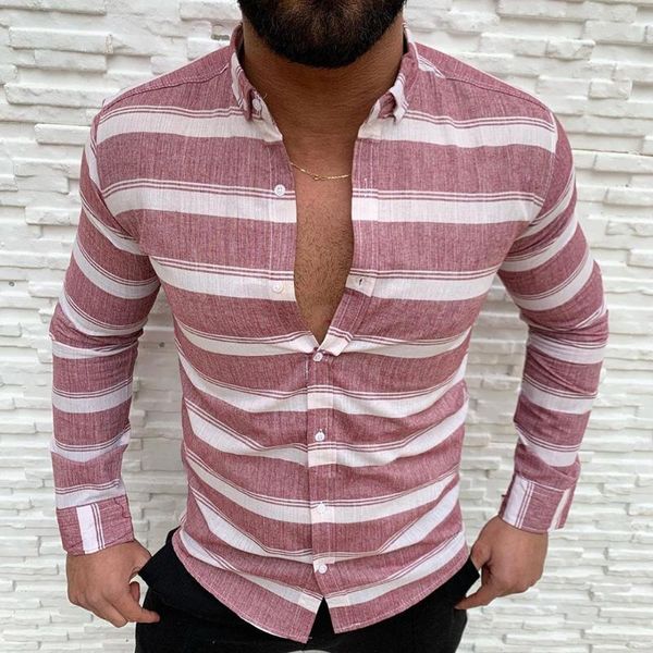 men's casual shirts 2021 autunm men vintage striped mans solid long sleeve blouse button male streetwear, White;black
men's casual shirts 2021 autunm men vintage striped mans solid long sleeve blouse button male streetwear, White;black