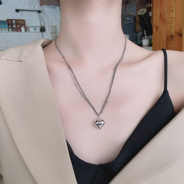 chaosheng s925 sterling silver double-layer three-dimensional glossy love necklace temperament trendy simple ins cool wind clavicle chain
chaosheng s925 sterling silver double-layer three-dimensional glossy love necklace temperament trendy simple ins cool wind clavicle chain