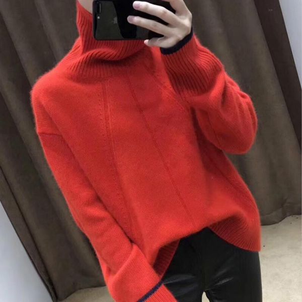 women's sweaters style for autumn and winter sweater women pullover turtleneck loose base cashmere knitted, White;black
women's sweaters style for autumn and winter sweater women pullover turtleneck loose base cashmere knitted, White;black