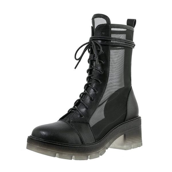boots 2021 est summer mesh ladies genuine leather lace up thick high heels pumps party office shoes woman size 41 42 43, Black
boots 2021 est summer mesh ladies genuine leather lace up thick high heels pumps party office shoes woman size 41 42 43, Black