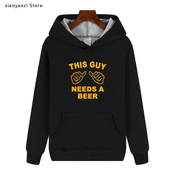 men's hoodies & sweatshirts winter autumn this guy needs a beer men funny fleece cotton plus size pullovers sl-599-26, Black
men's hoodies & sweatshirts winter autumn this guy needs a beer men funny fleece cotton plus size pullovers sl-599-26, Black