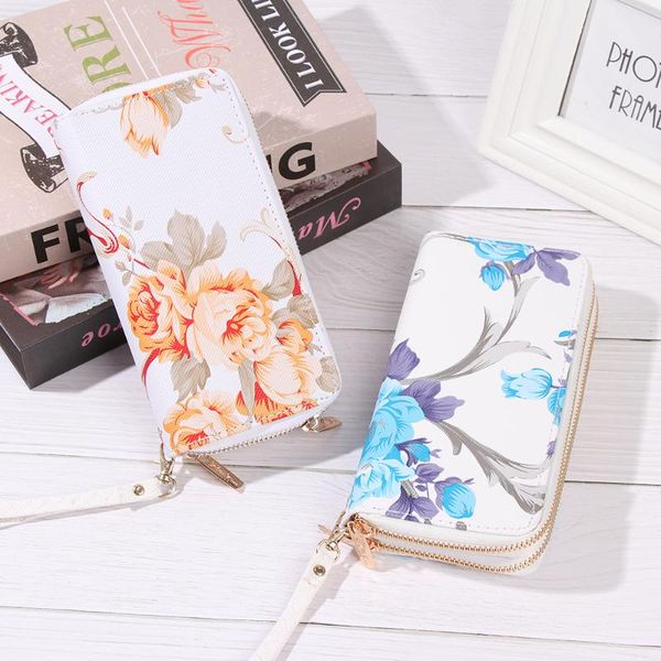 wallets 1pcs 2021 women's rose print wallet fashion wild double zipper clutch bag multi-card purse portable cellphone gifts, Red;black
wallets 1pcs 2021 women's rose print wallet fashion wild double zipper clutch bag multi-card purse portable cellphone gifts, Red;black
