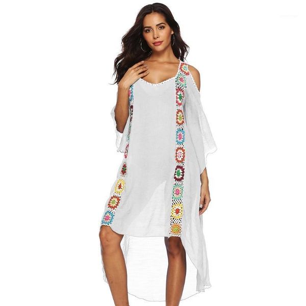 casual dresses 2021 women bikini bathing suit cover up crochet floral cold shoulder beach dress, Black;gray
casual dresses 2021 women bikini bathing suit cover up crochet floral cold shoulder beach dress, Black;gray