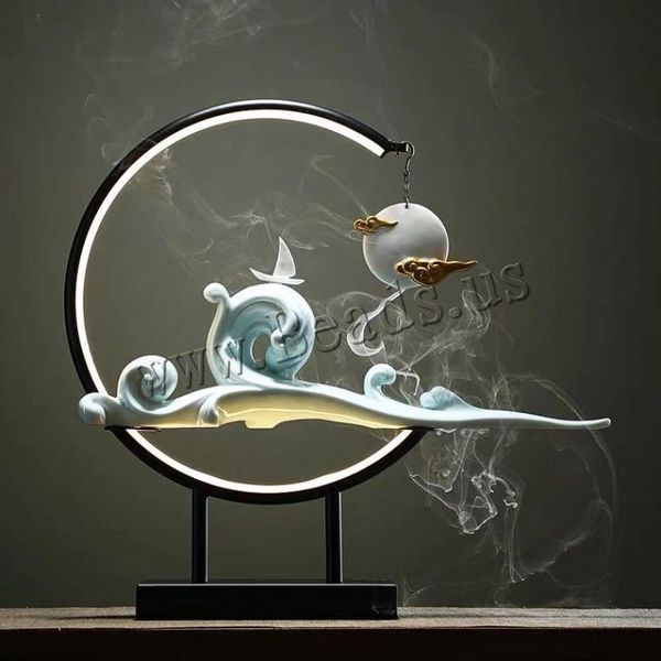 fragrance lamps backflow incense burner buddha waterfall holder with light ring reflux aroma home decoration
fragrance lamps backflow incense burner buddha waterfall holder with light ring reflux aroma home decoration