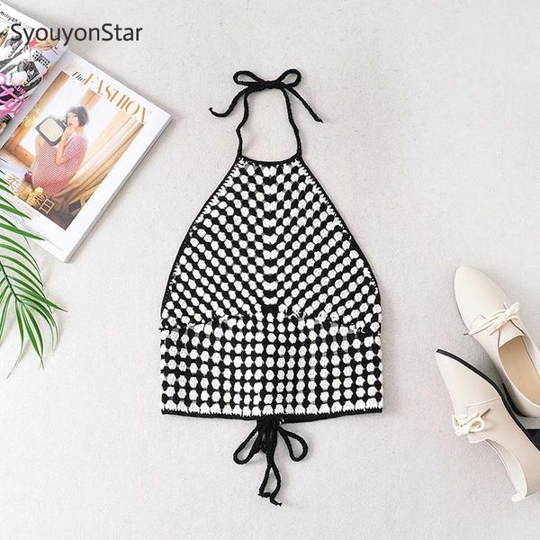 women's tanks & camis crochet halter tank women backless elastic sleeveless 2021 summer drawstring, White
women's tanks & camis crochet halter tank women backless elastic sleeveless 2021 summer drawstring, White